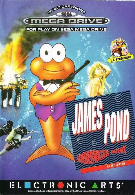 EUR - European Mega Drive Games - James Pond: Underwater Agent