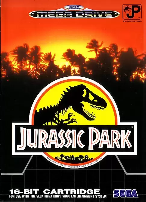 EUR - European Mega Drive Games - Jurassic Park