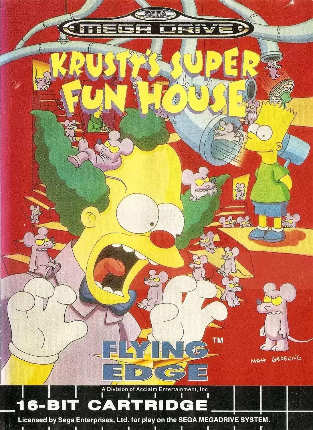 EUR - European Mega Drive Games - Krusty\'s Super Fun House