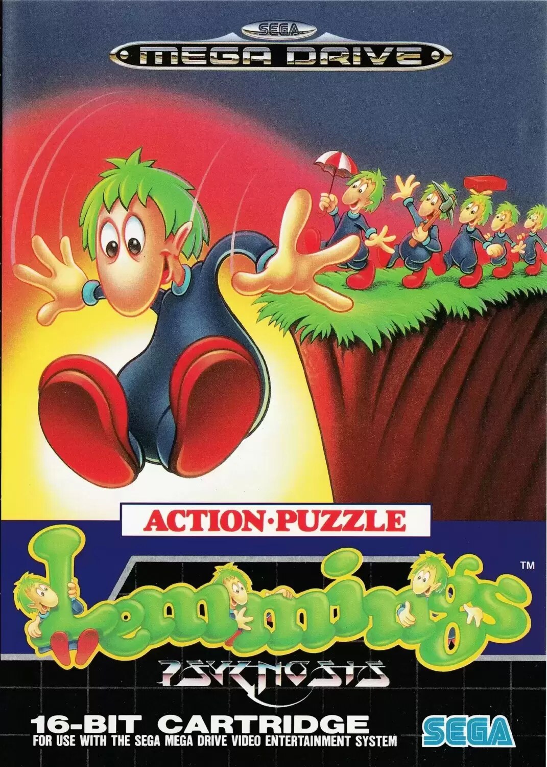 EUR - Jeux Mega Drive Européens - Lemmings