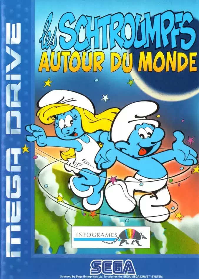 EUR - European Mega Drive Games - Les Schtroumpfs autour du monde (fr)