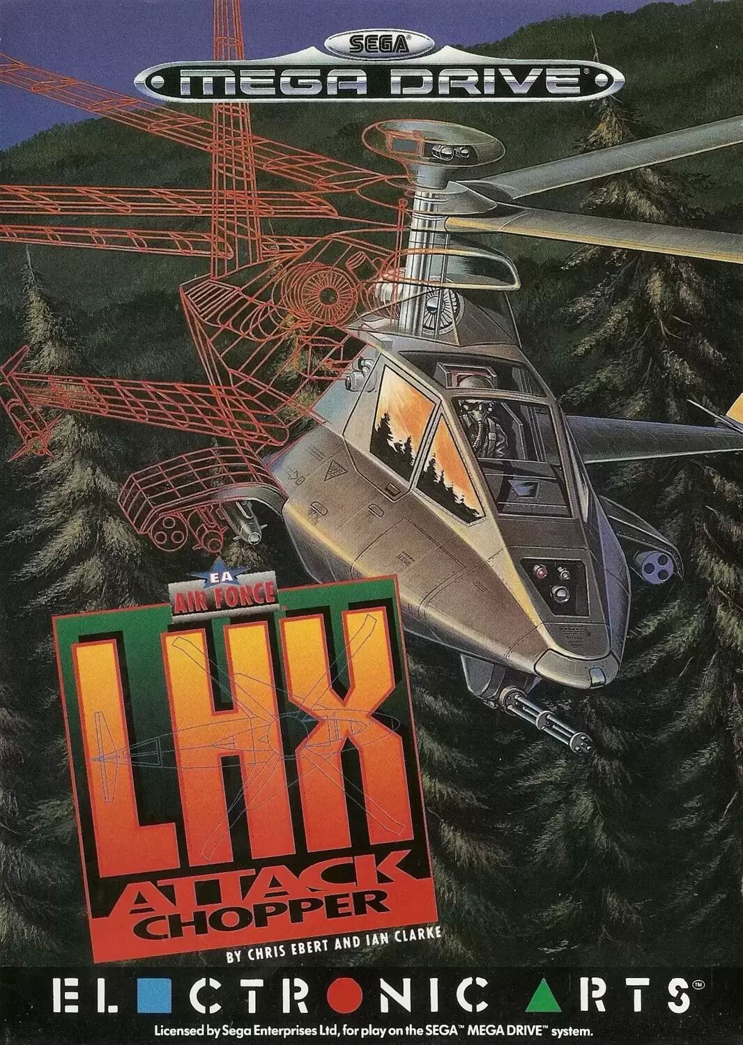 EUR - European Mega Drive Games - LHX Attack Chopper