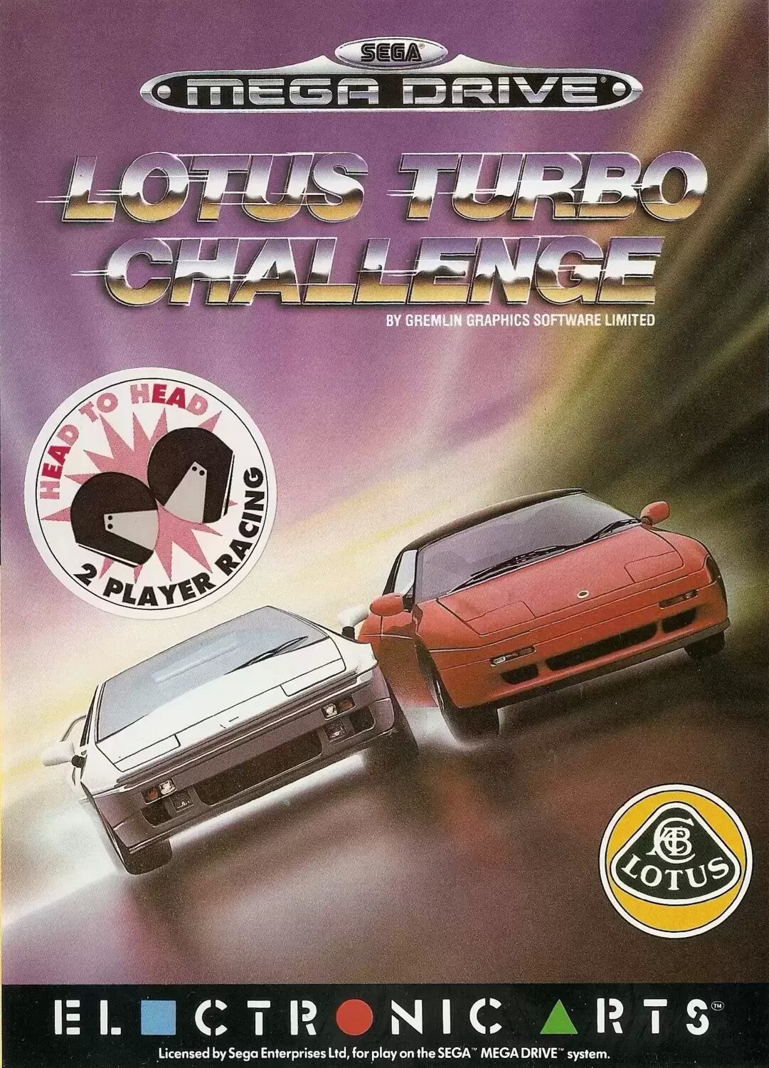 EUR - European Mega Drive Games - Lotus Turbo Challenge