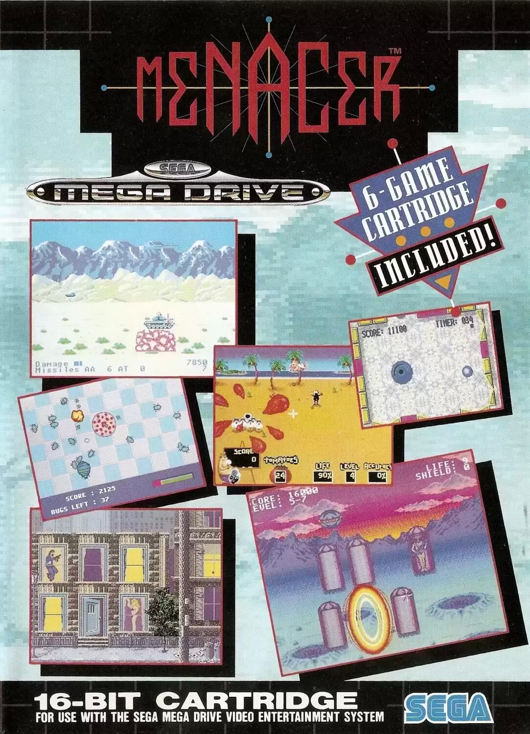 EUR - European Mega Drive Games - Menacer