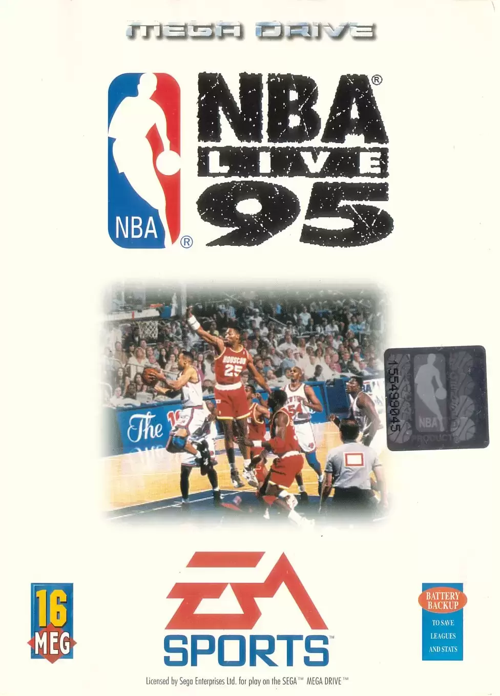 EUR - European Mega Drive Games - NBA Live 95