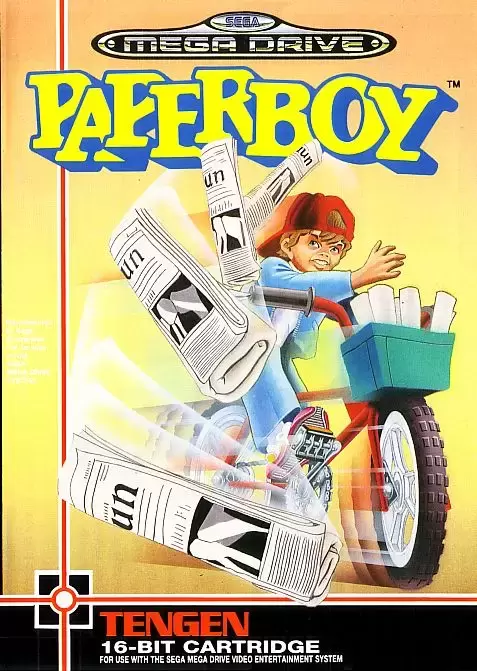 EUR - European Mega Drive Games - Paperboy [Megadrive FR]