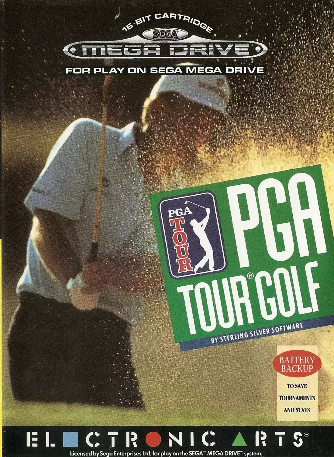 EUR - Jeux Mega Drive Européens - PGA Tour Golf