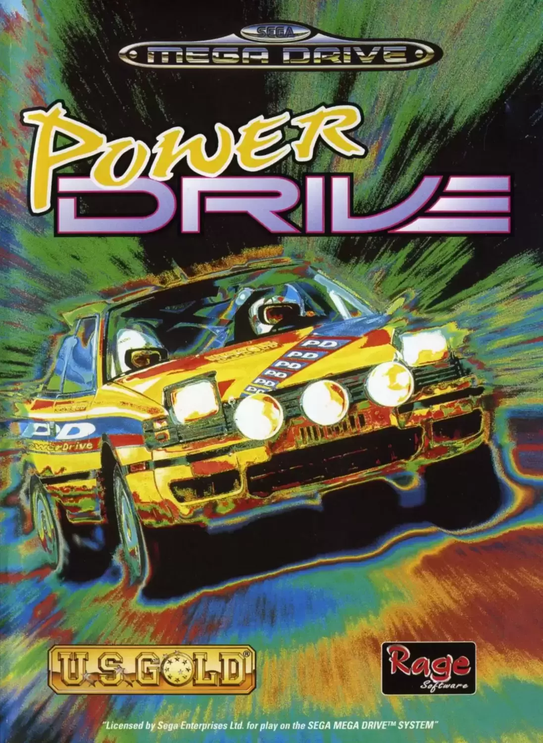 EUR - European Mega Drive Games - Power Drive