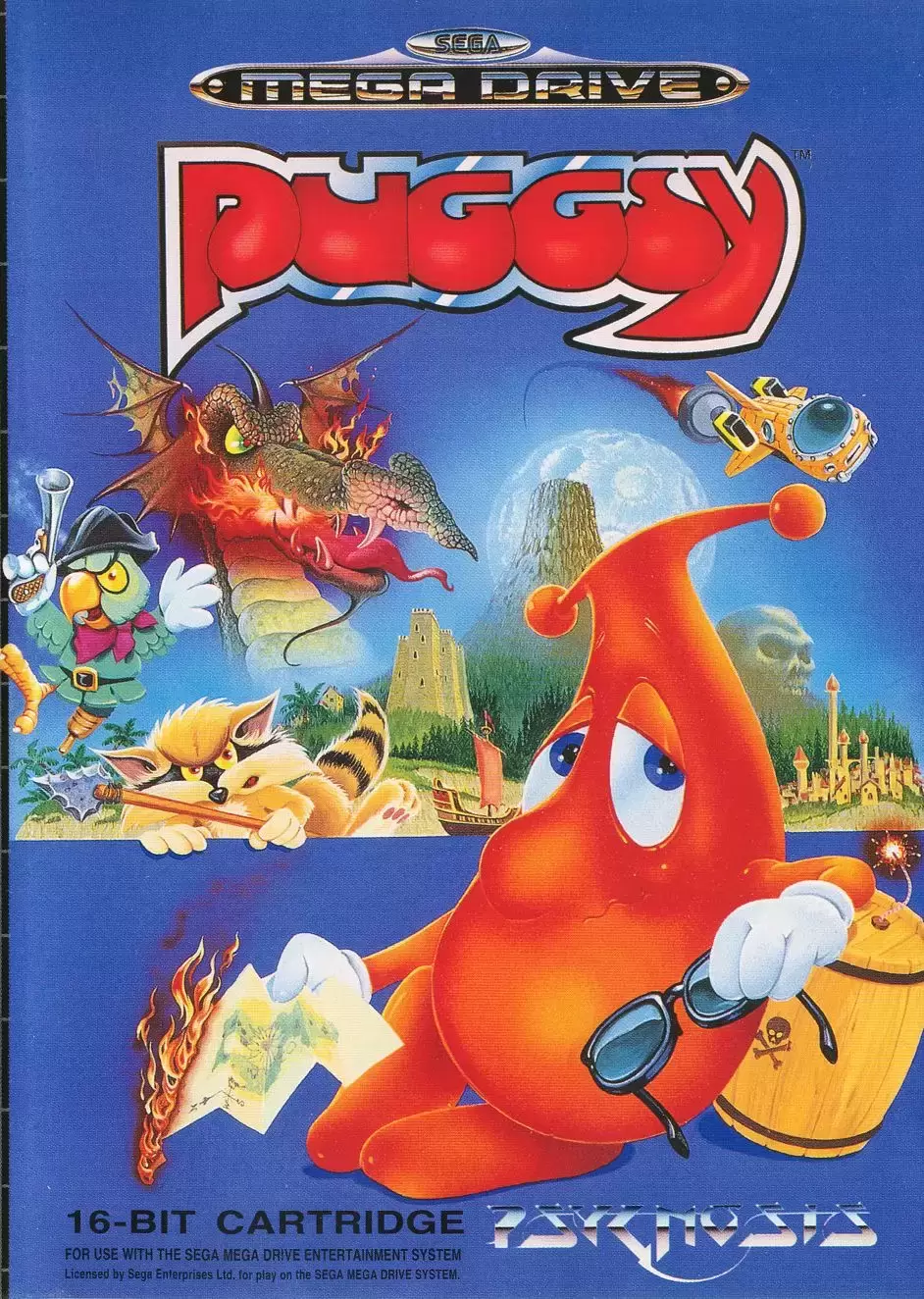 EUR - European Mega Drive Games - Puggsy