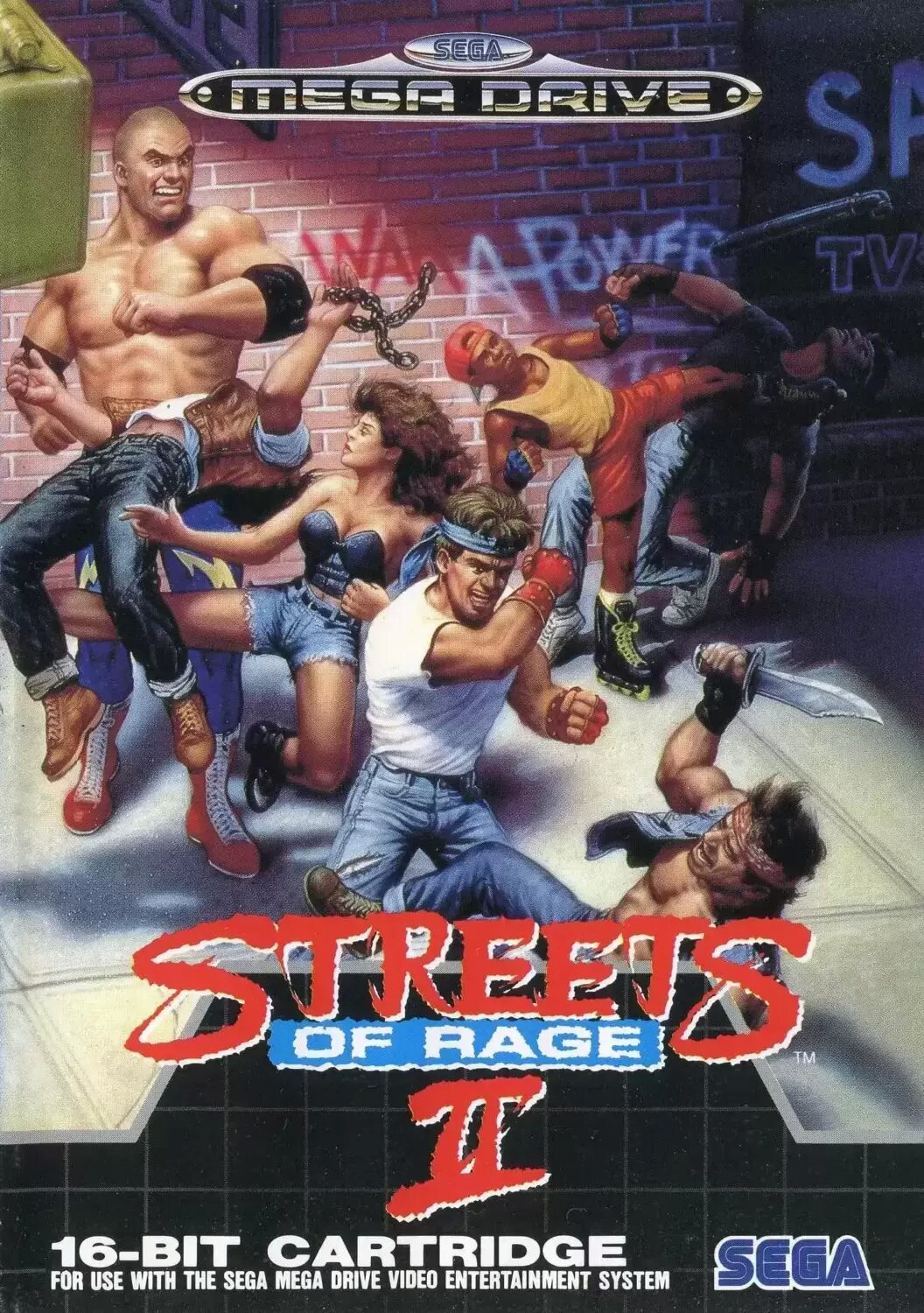 EUR - European Mega Drive Games - Streets of Rage II