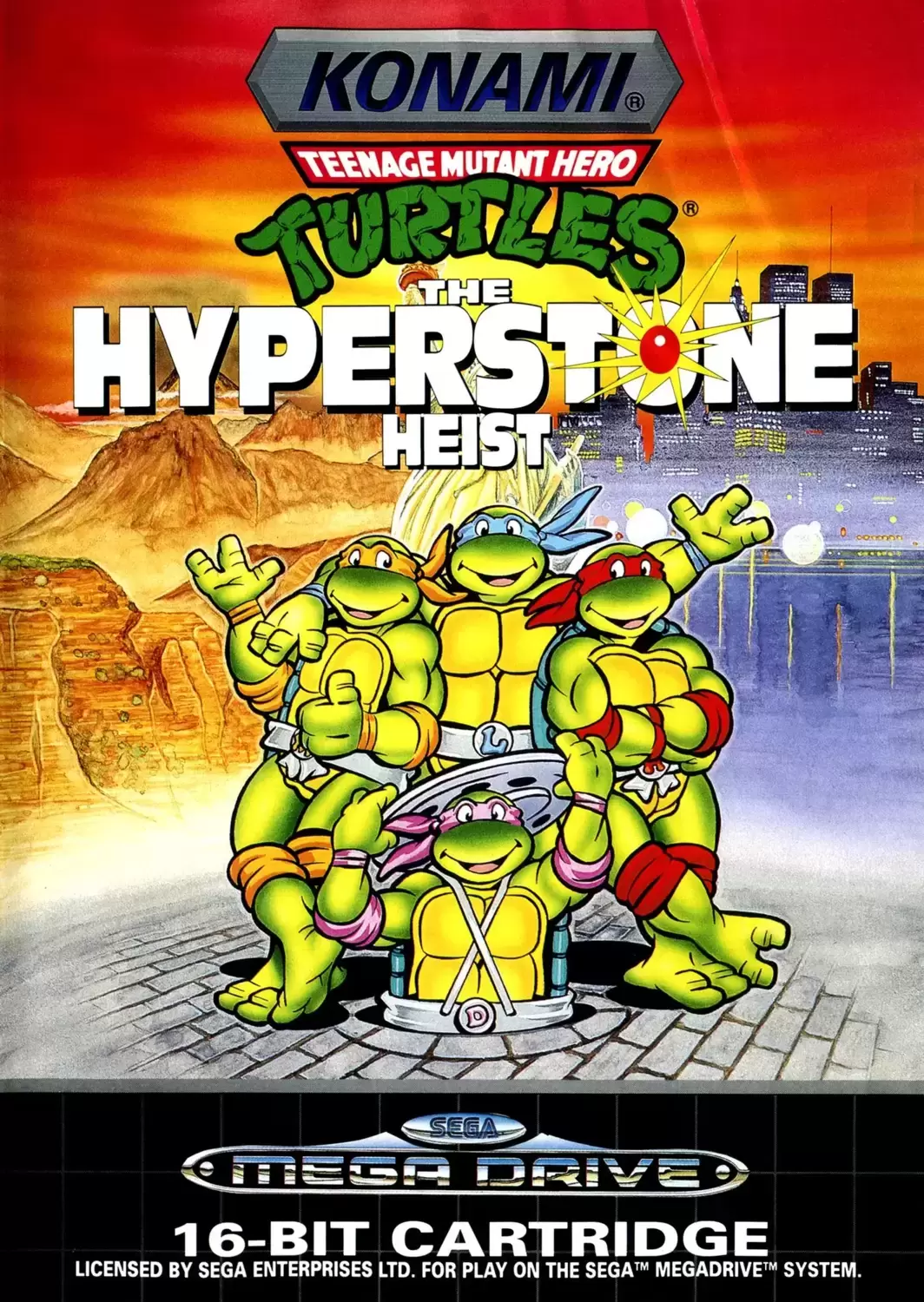 EUR - Jeux Mega Drive Européens - Teenage Mutant Ninja Turtles: The Hyperstone Heist