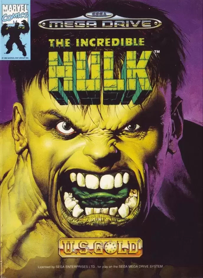 EUR - European Mega Drive Games - The Incredible Hulk