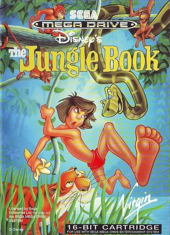 EUR - European Mega Drive Games - Disney\'s Jungle Book