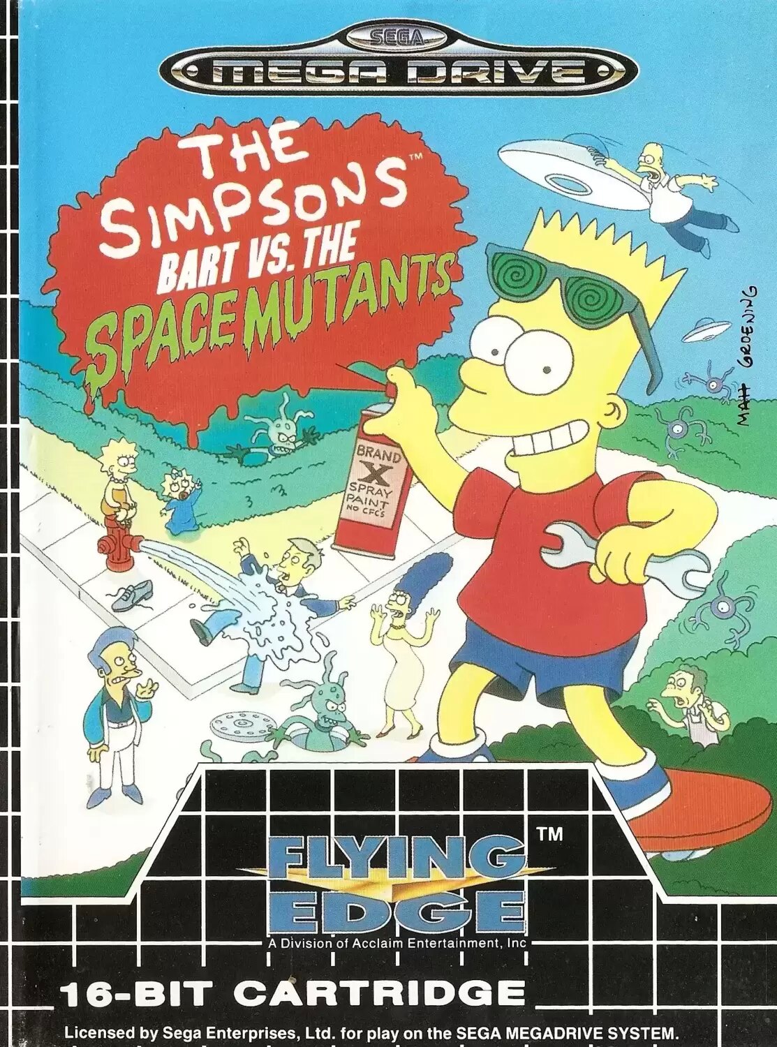 EUR - Jeux Mega Drive Européens - The Simpsons: Bart vs. The Space Mutants
