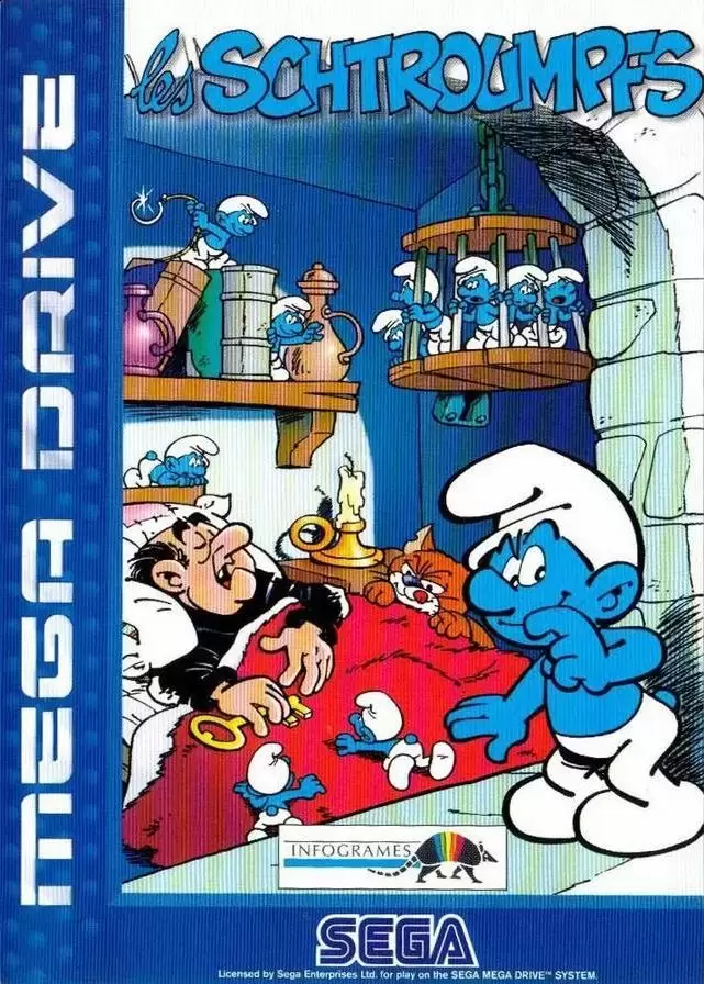 FR - French Mega Drive Games - Les Schtroumpfs