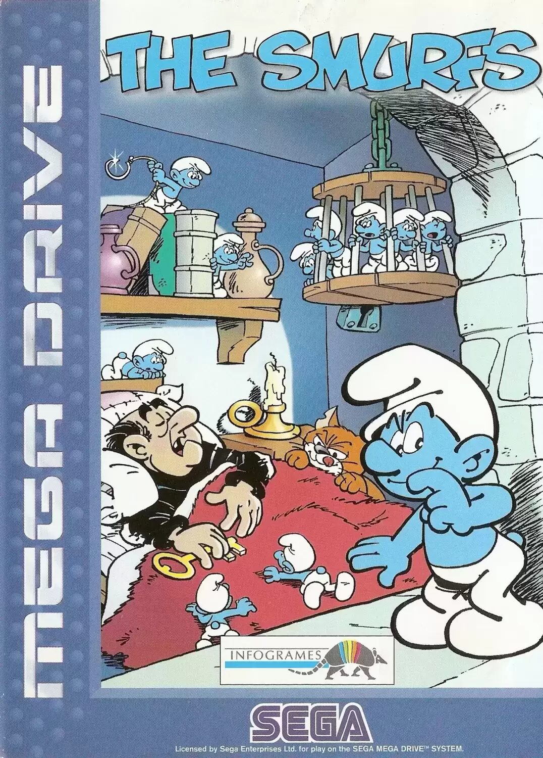 UK - Jeux Mega Drive Royaume-Uni - The Smurfs