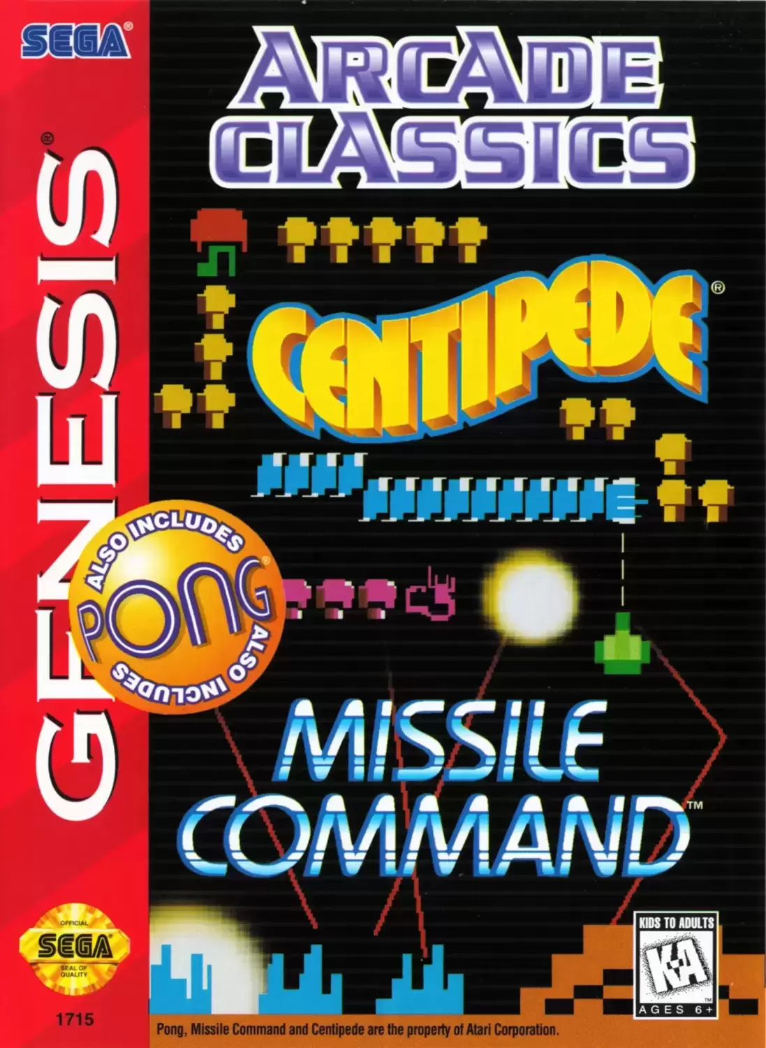 US - Sega Genesis Games - Arcade Classics