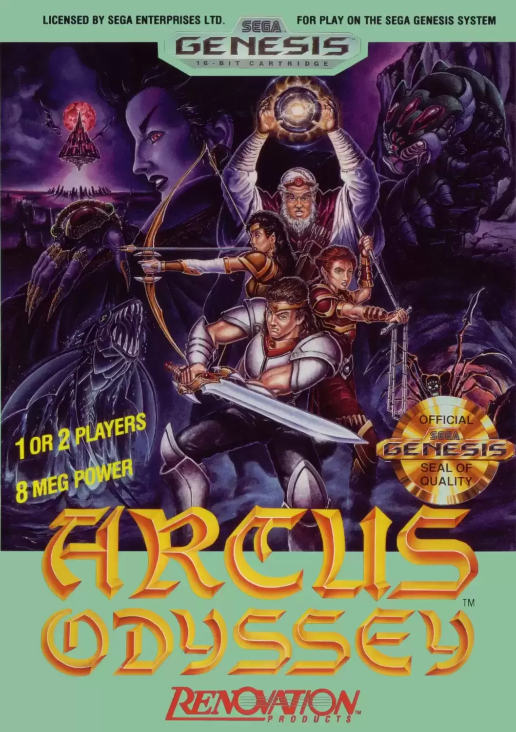 US - Sega Genesis Games - Arcus Odyssey