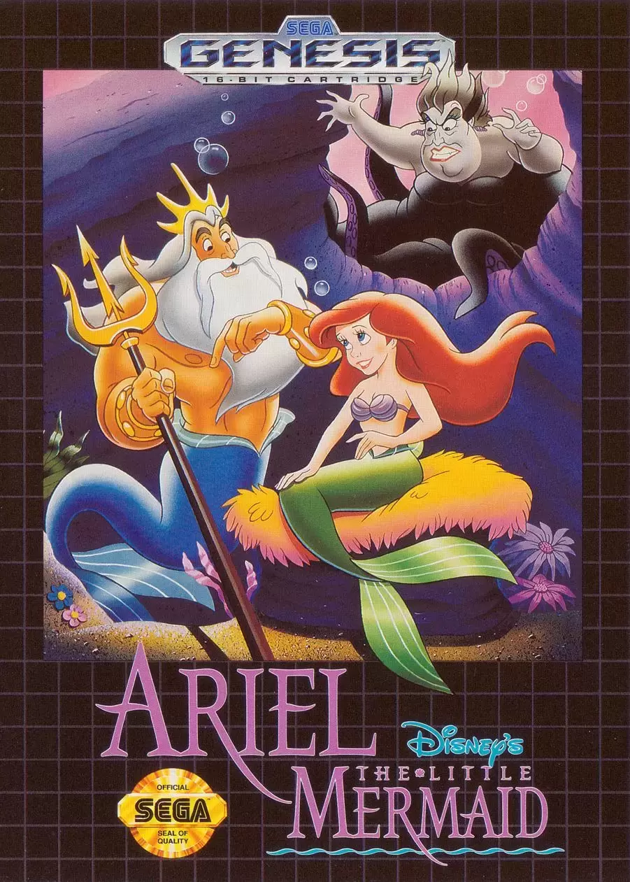 US - Sega Genesis Games - Ariel the Little Mermaid