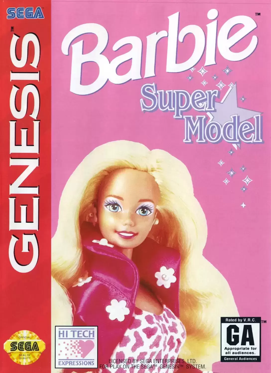 US - Sega Genesis Games - Barbie Super Model