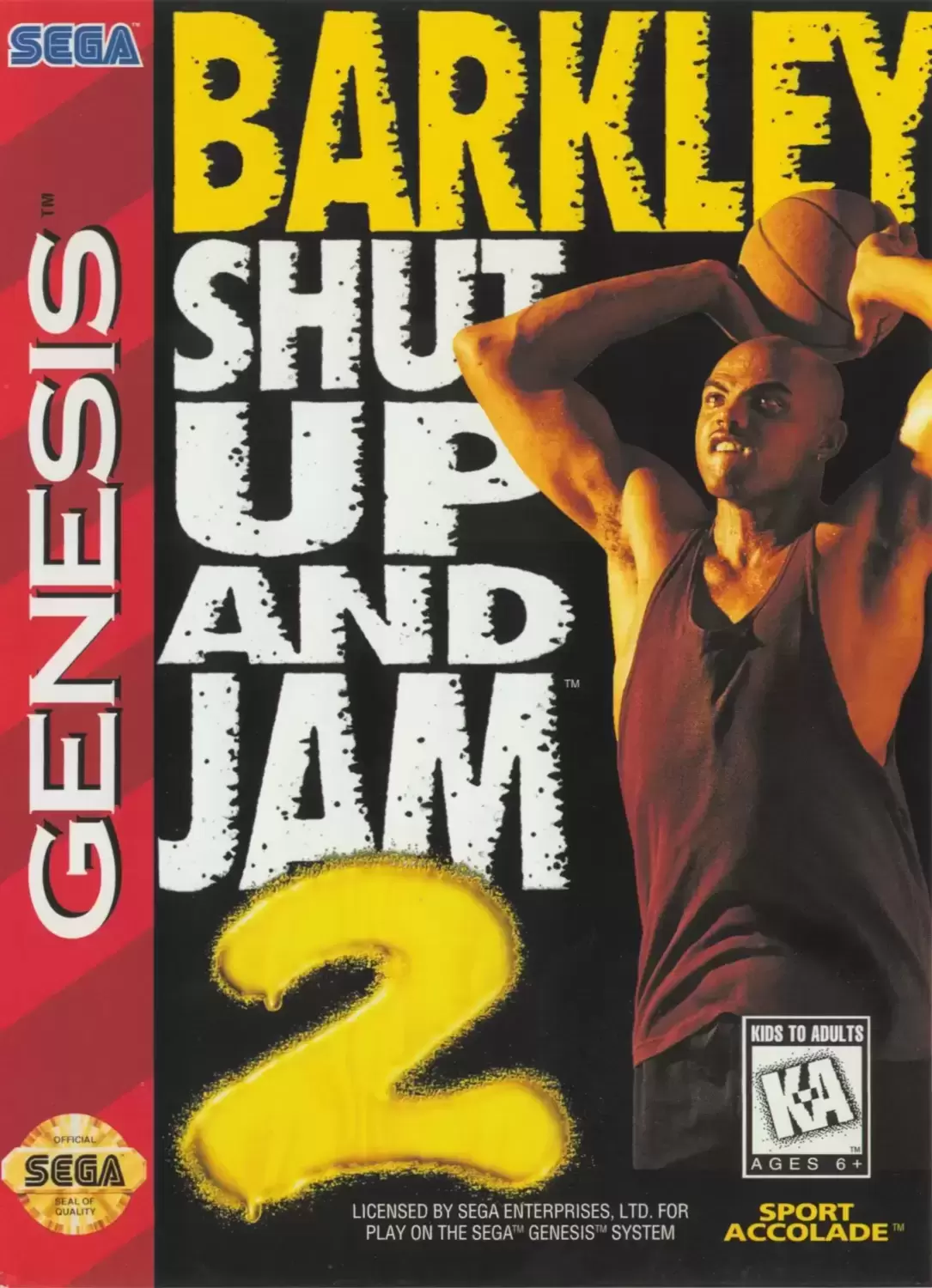 US - Sega Genesis Games - Barkley Shut Up and Jam 2