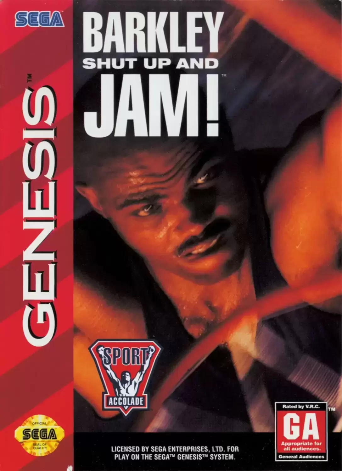 US - Sega Genesis Games - Barkley Shut up and Jam!