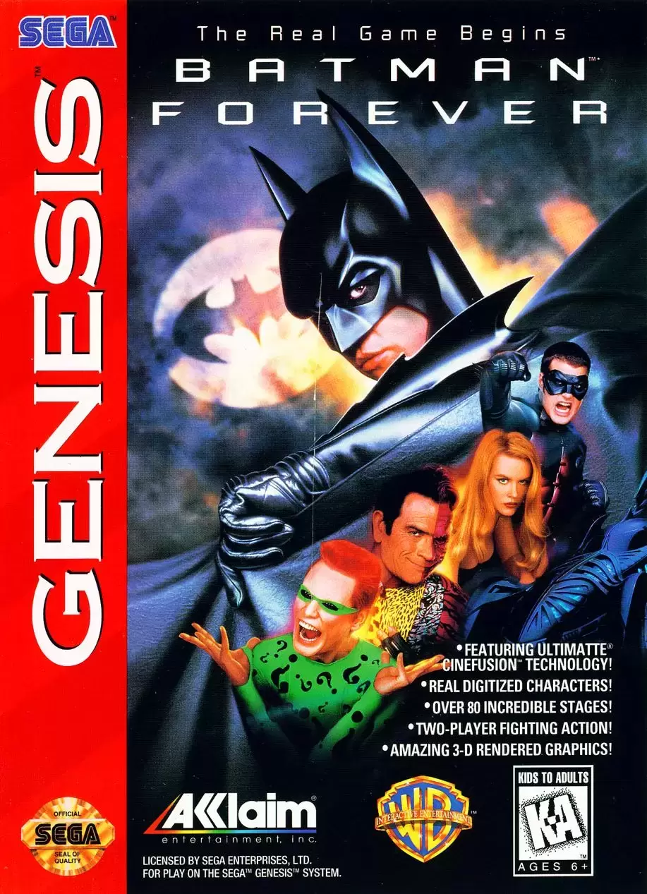 US - Sega Genesis Games - Batman Forever