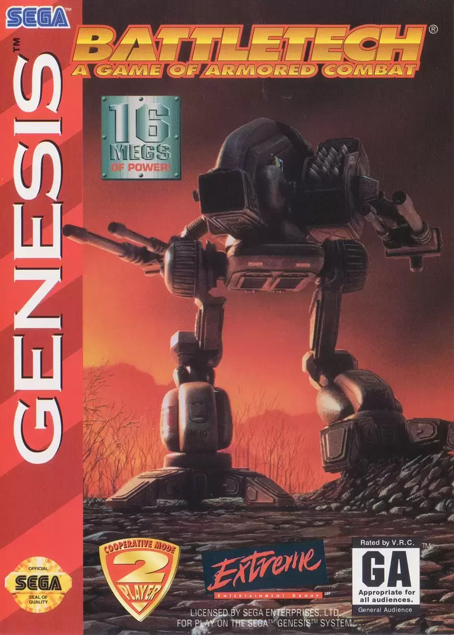 US - Jeux SEGA Genesis - Battletech: A Game of Armored Combat