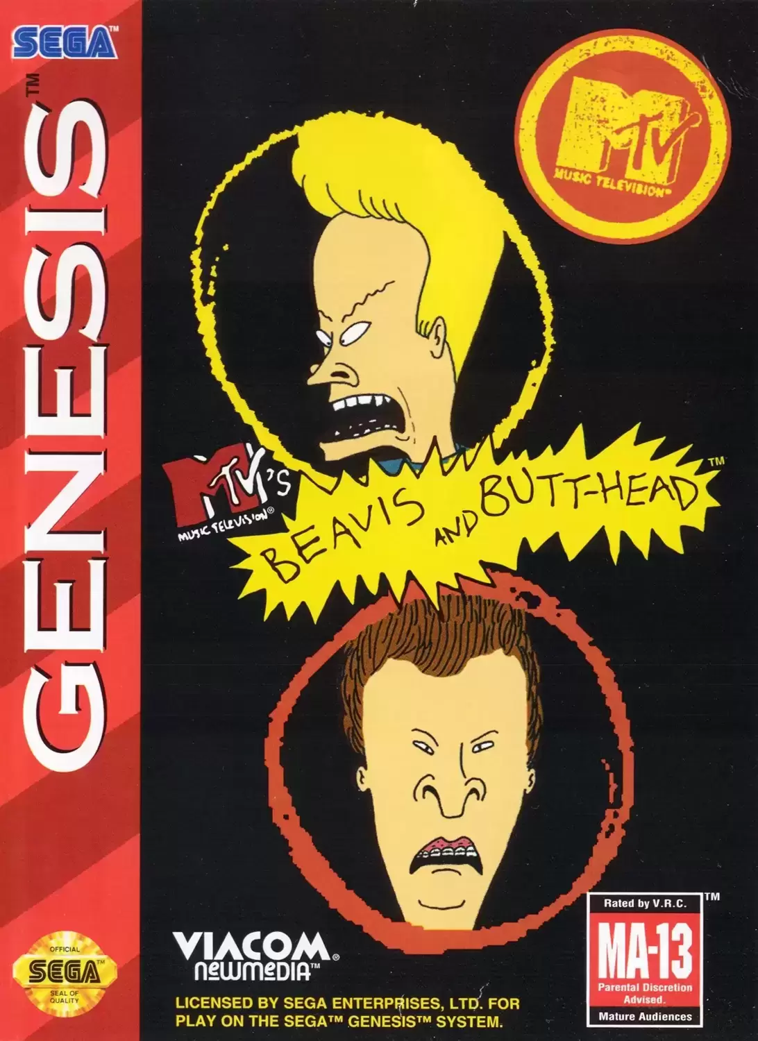 US - Sega Genesis Games - Beavis and Butt-head