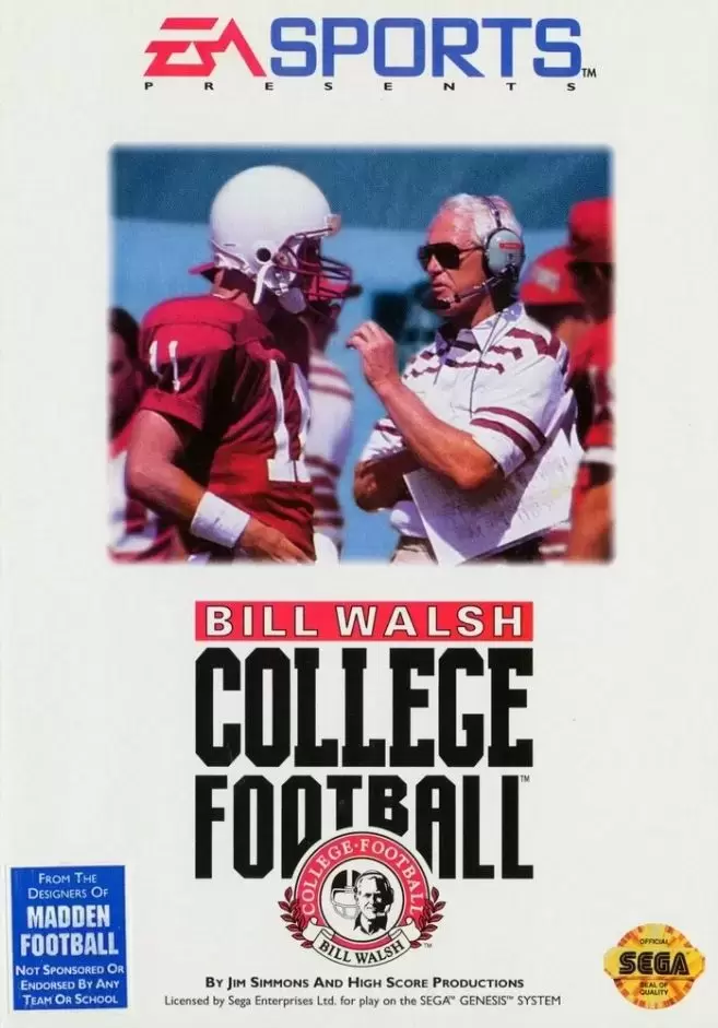 US - Sega Genesis Games - Bill Walsh College Football