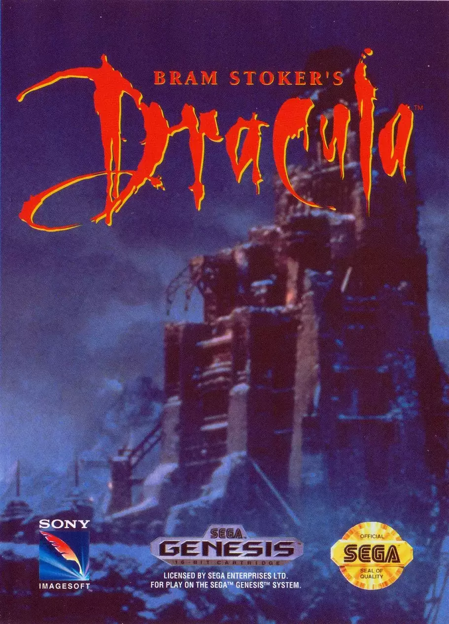 US - Sega Genesis Games - Bram Stoker\'s Dracula