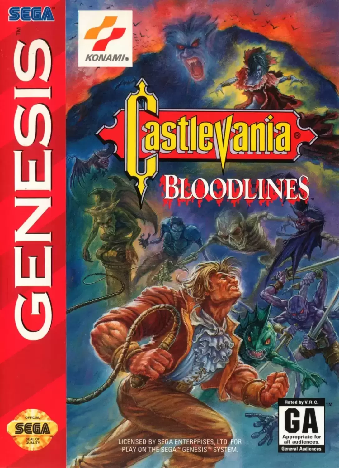 US - Sega Genesis Games - Castlevania: Bloodlines