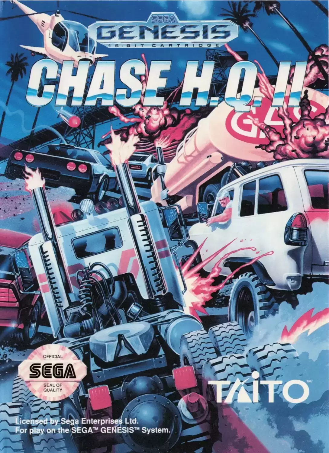 US - Sega Genesis Games - Chase H.Q. II