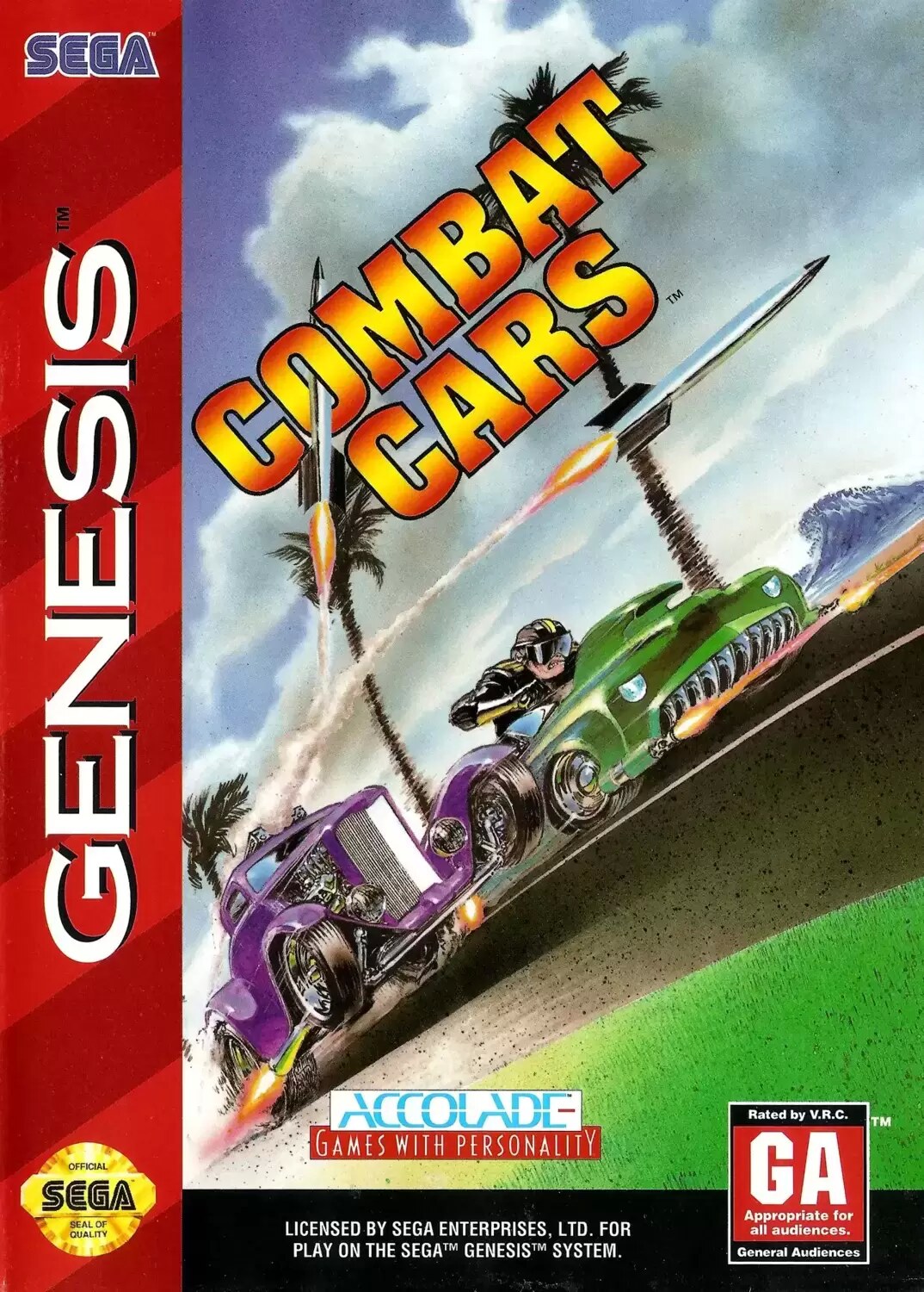US - Sega Genesis Games - Combat Cars