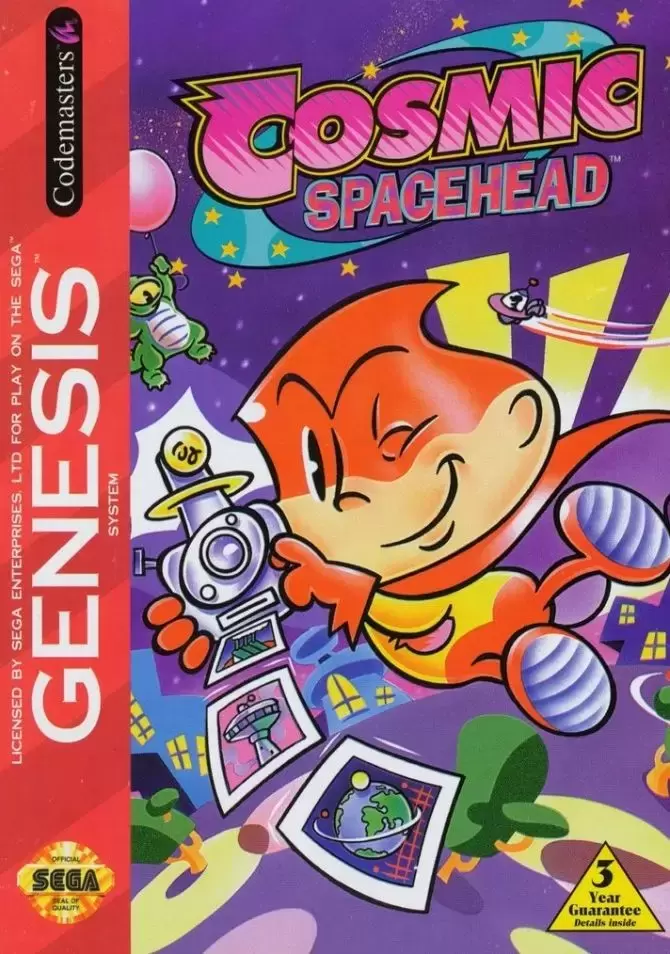 US - Sega Genesis Games - Cosmic Spacehead