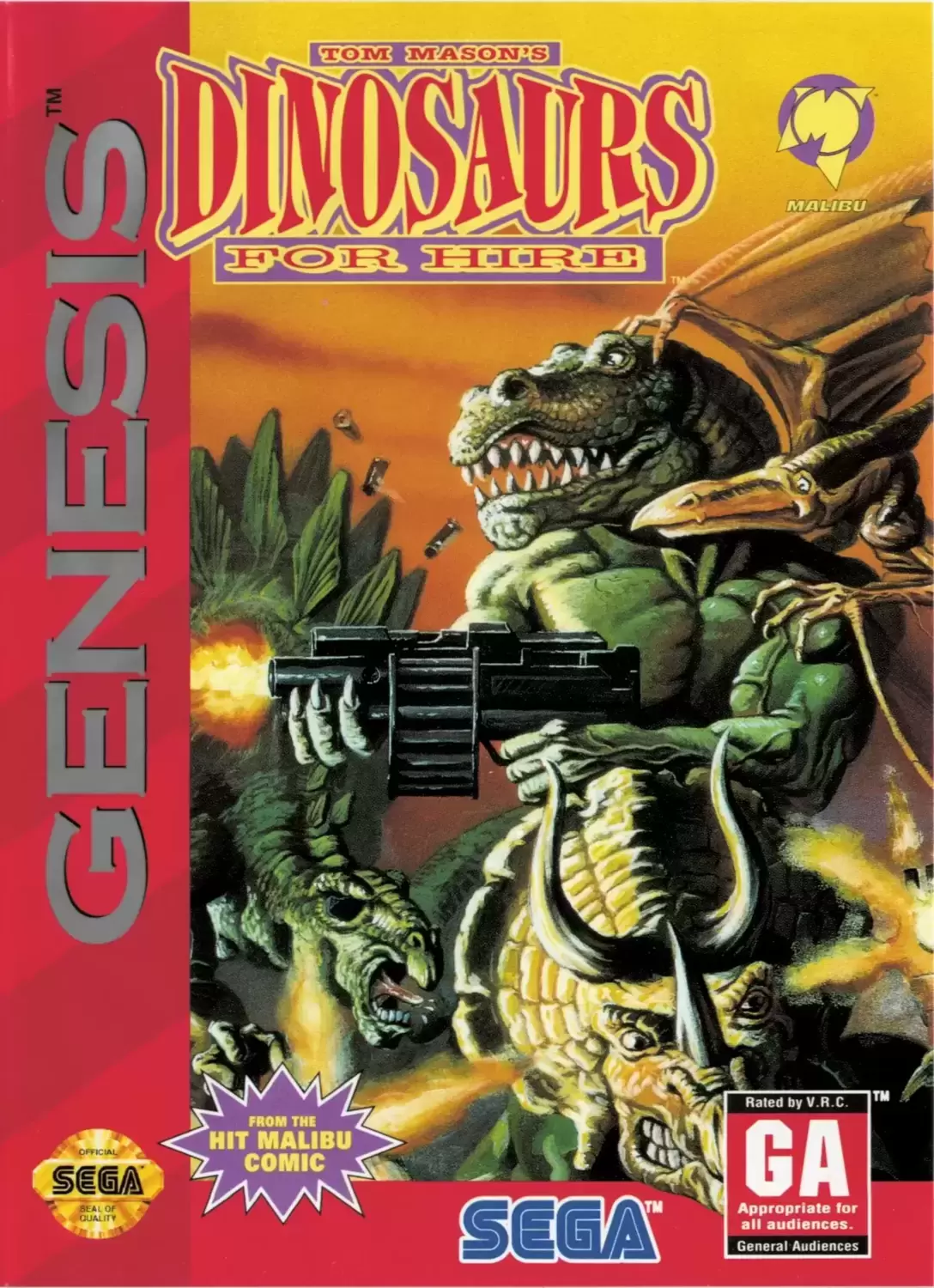 US - Sega Genesis Games - Dinosaurs - Genesis