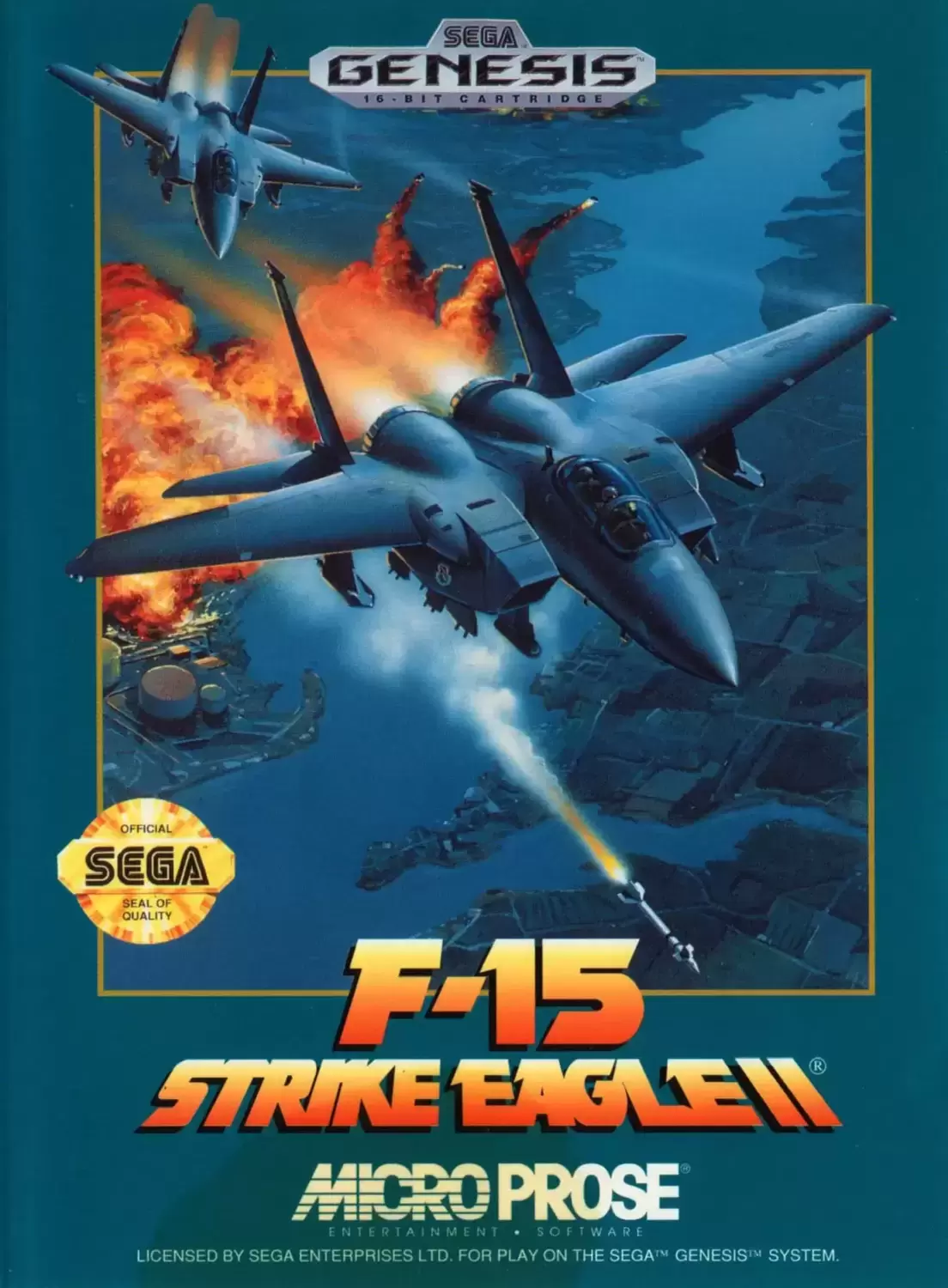 US - Jeux SEGA Genesis - F-15 Strike Eagle II