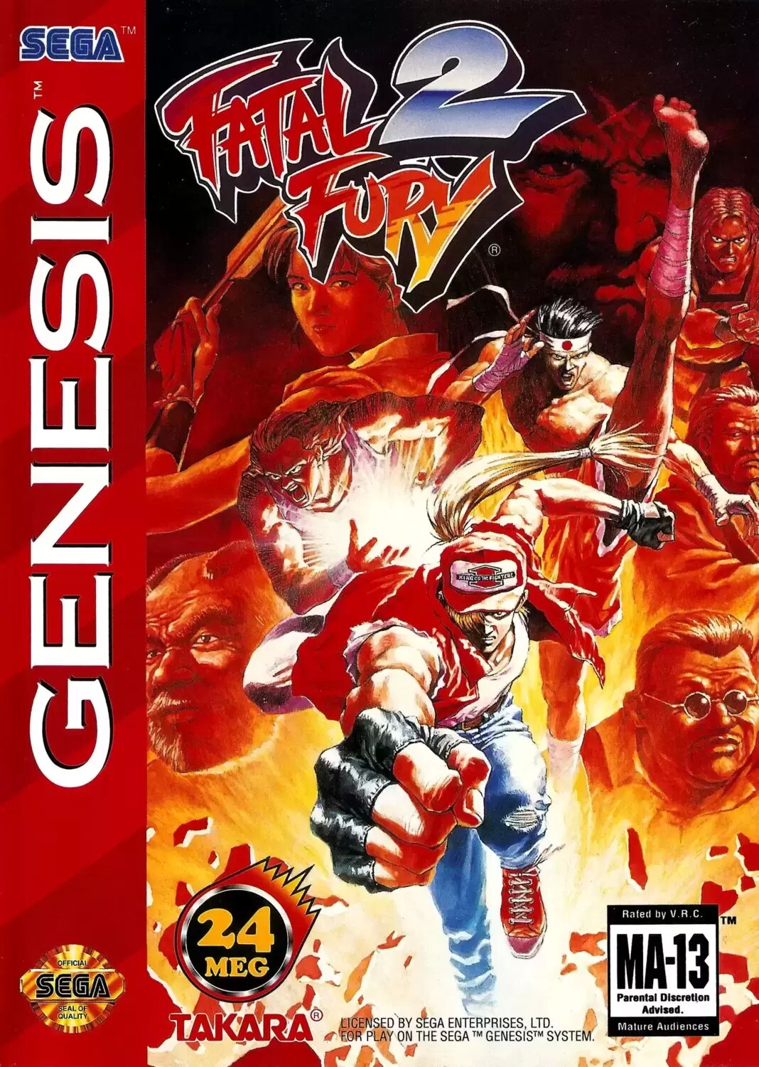 US - Sega Genesis Games - Fatal Fury 2