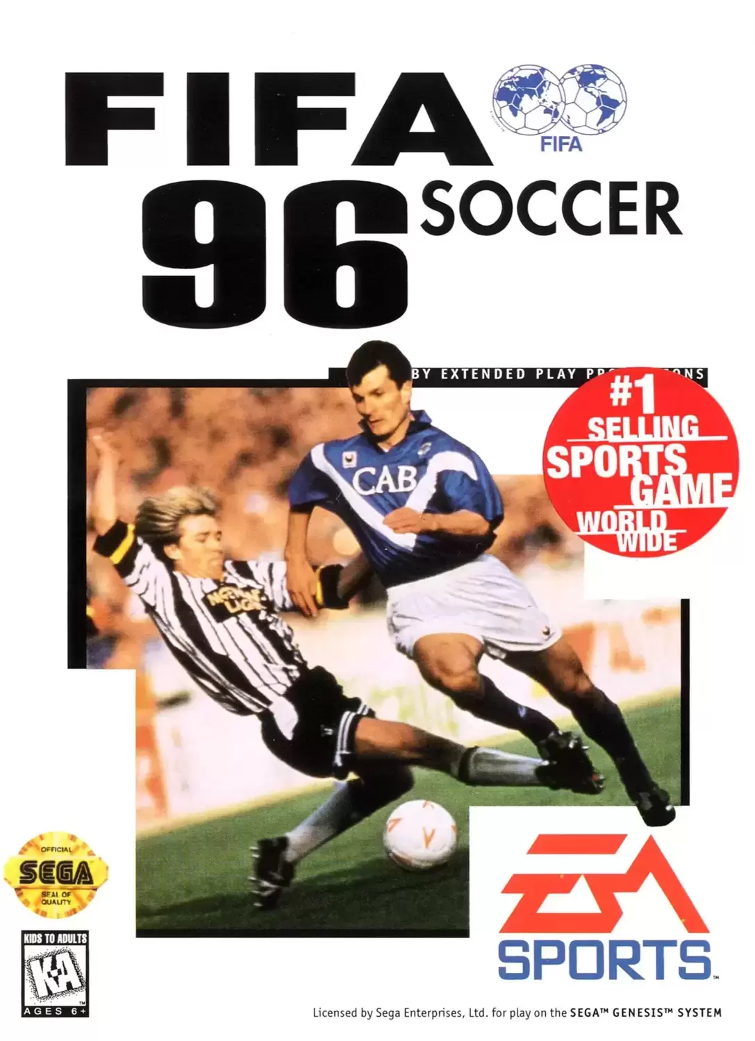 US - Sega Genesis Games - FIFA Soccer 96