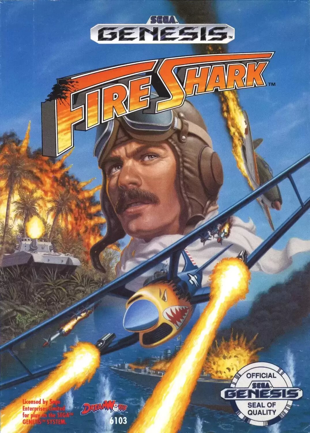 US - Sega Genesis Games - Fire Shark