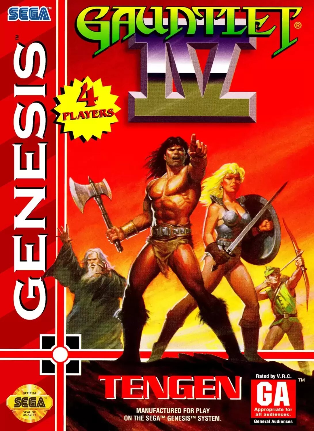 US - Sega Genesis Games - Gauntlet IV