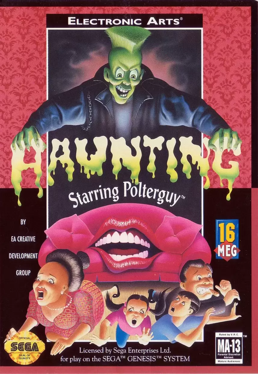 US - Sega Genesis Games - Haunting Starring Polterguy