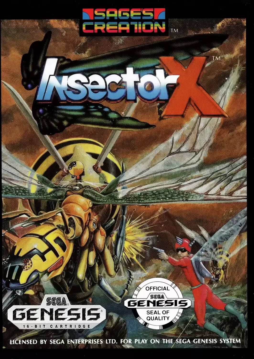 US - Sega Genesis Games - Insector X