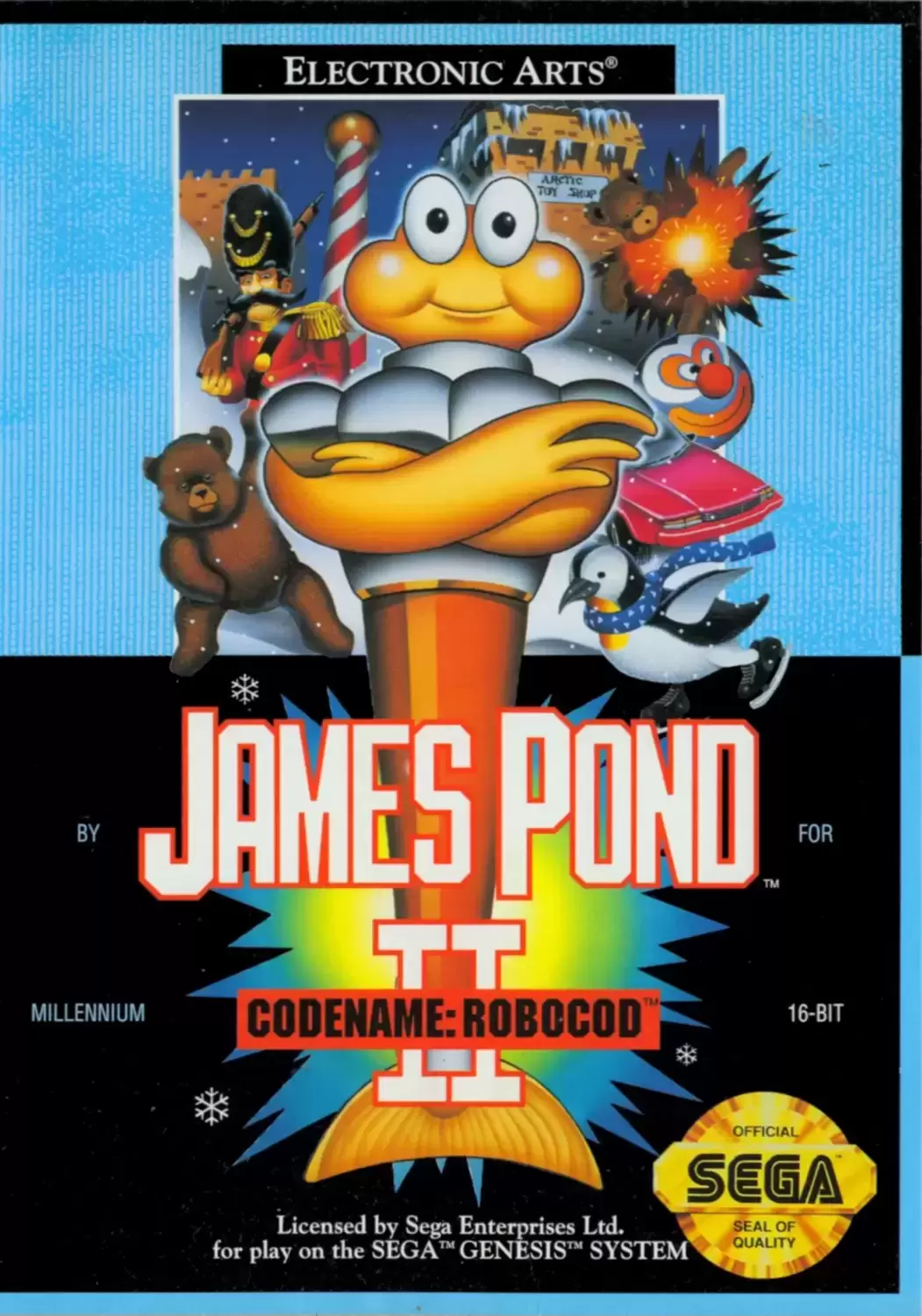 US - Sega Genesis Games - James Pond II: Codename RoboCod