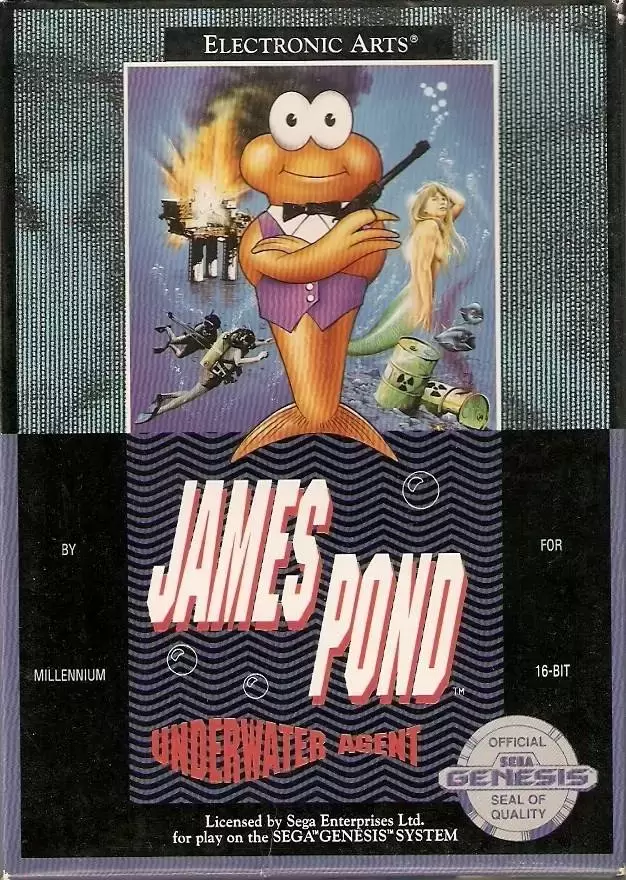 US - Sega Genesis Games - James Pond: Underwater Agent