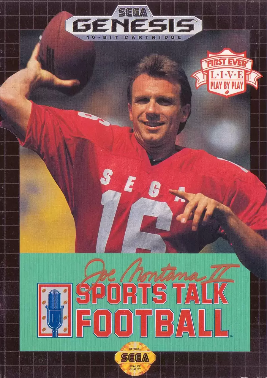 US - Sega Genesis Games - Joe Montana II Sports Talk Football