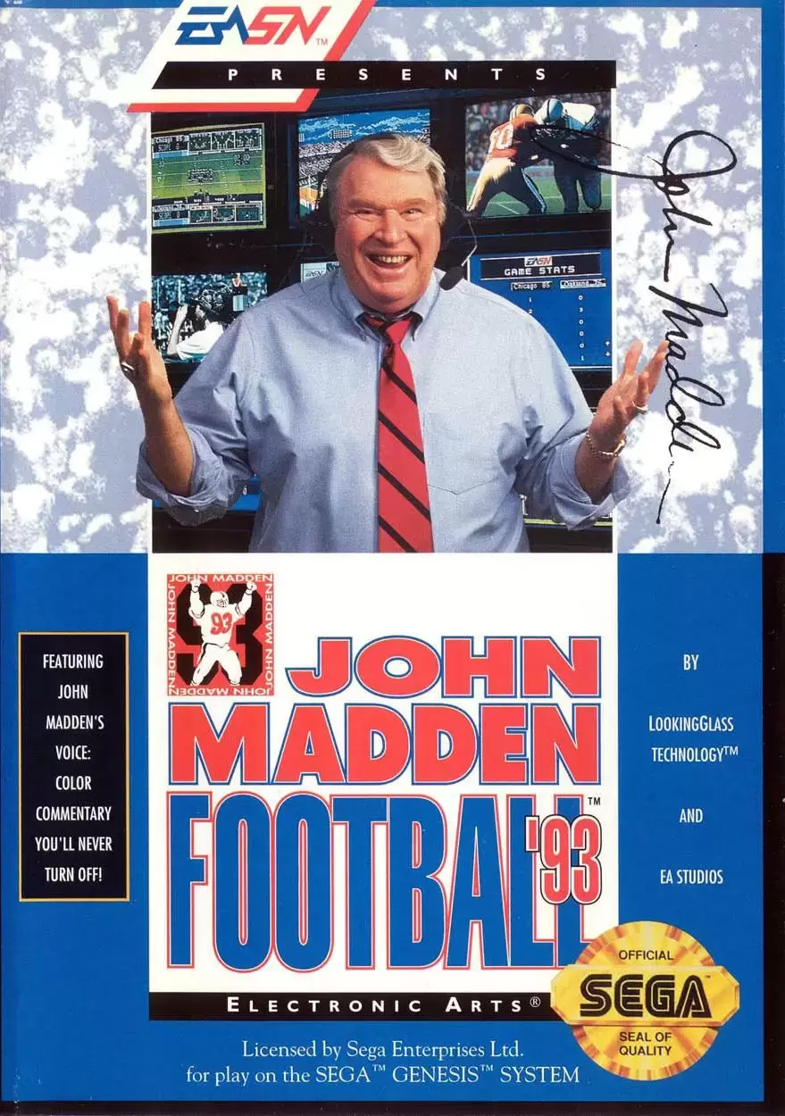 US - Jeux SEGA Genesis - John Madden Football \'93