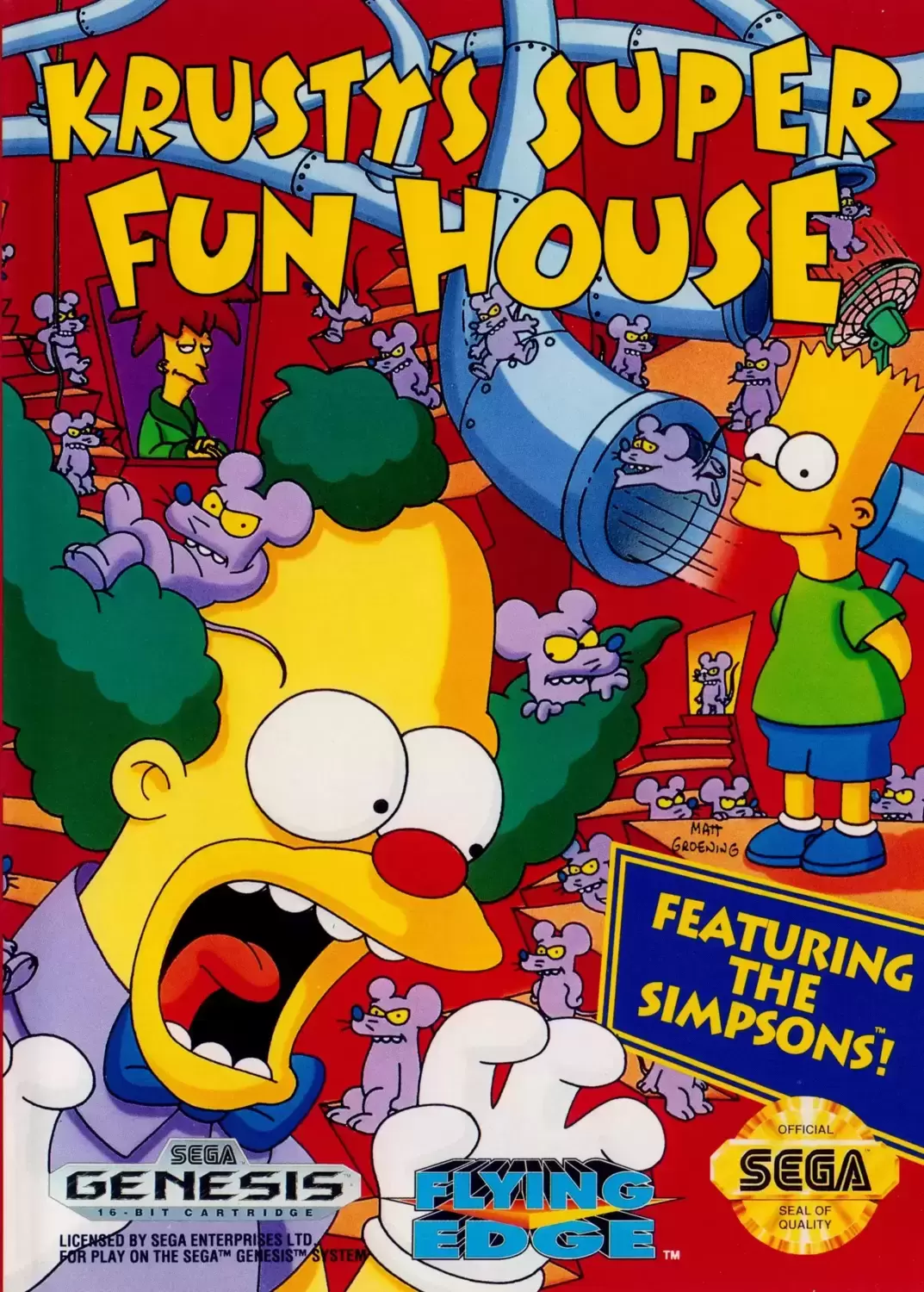 US - Jeux SEGA Genesis - Krusty\'s Super Fun House