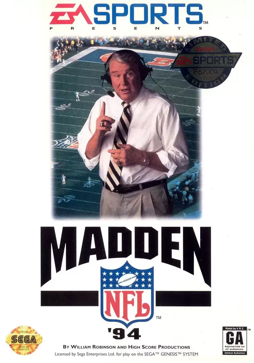 US - Sega Genesis Games - Madden NFL \'94