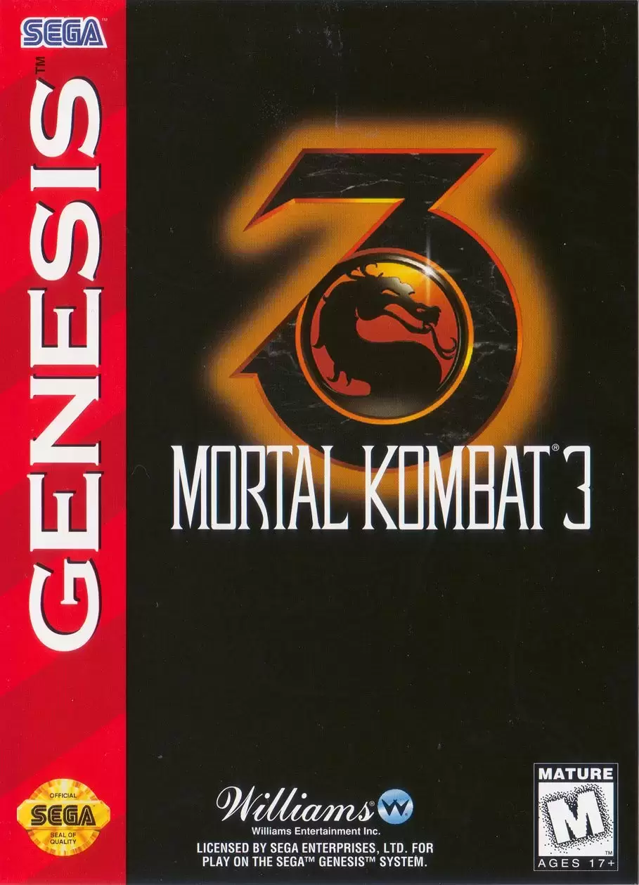 US - Jeux SEGA Genesis - Mortal Kombat 3